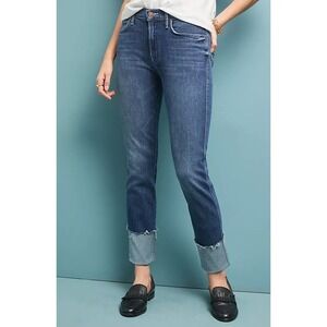 MOTHER The Pony Boy Ankle Fray Groovin Denim Jeans Women's Size 25 Casual EUC